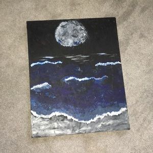 Hand painted ocean
